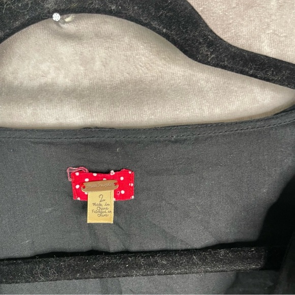 Free People Witchy Whimsigoth Victorian Dress In Black Women's Size 2 - Picture 6 of 6